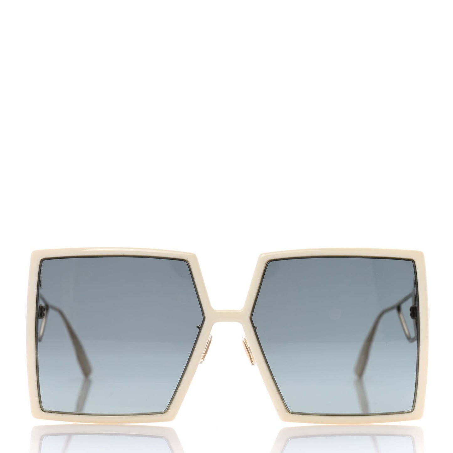 Square 30 Montaigne Sunglasses White