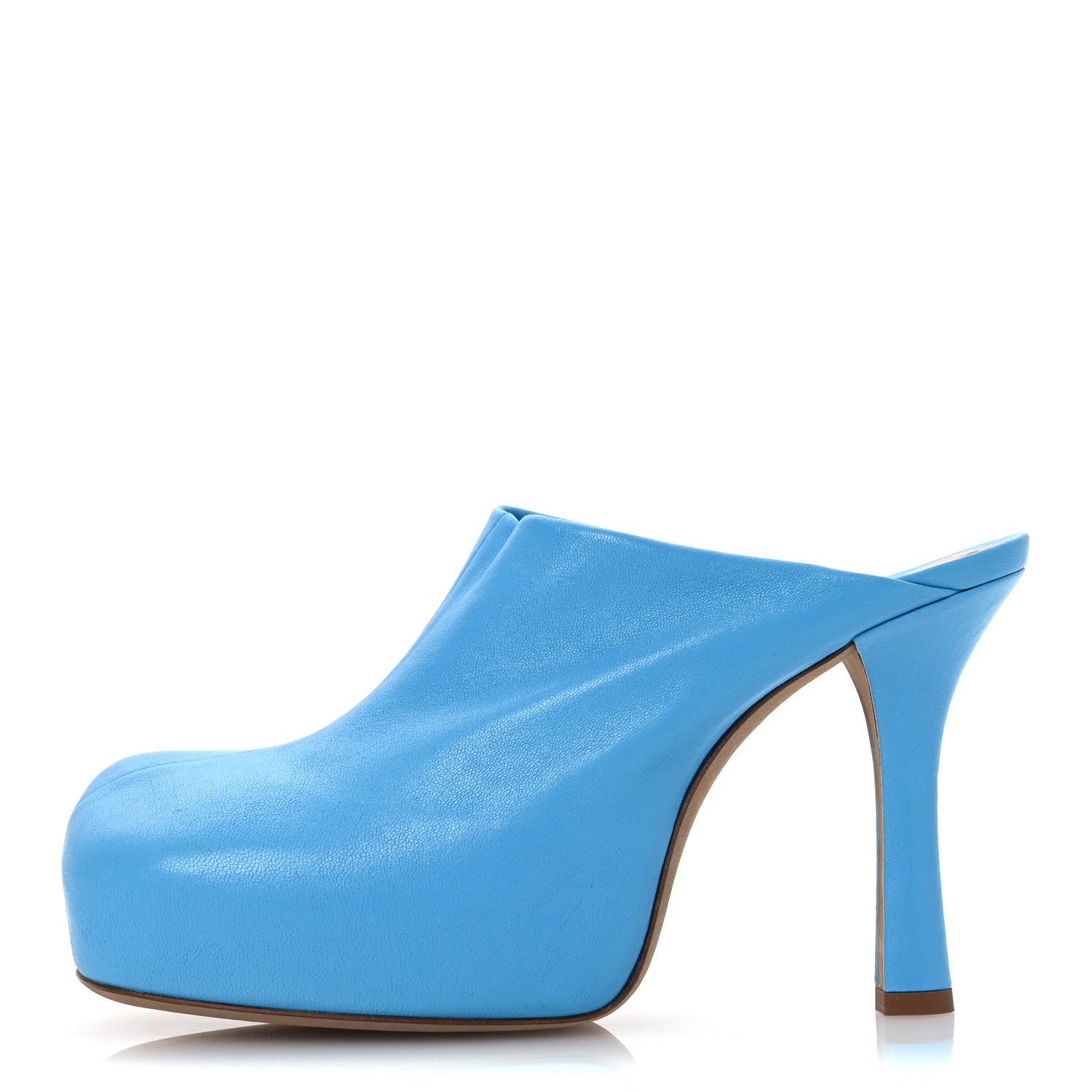 Bottega Veneta Stretch Nappa The Bold Mules 36.5 Sky Blue 1 of 12