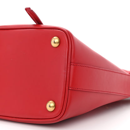 Saint Laurent Calfskin Small Emmanuelle Bucket Bag Vermillion 9 of 10