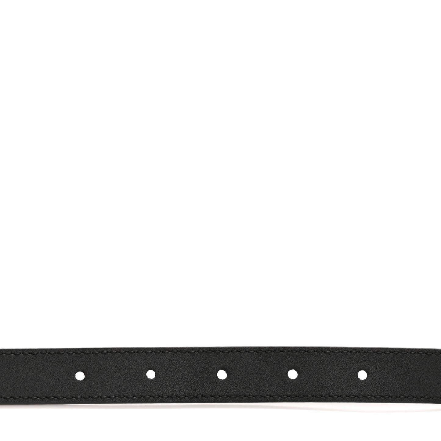 Calfskin Pearl Double G 20mm Belt 85 34 Black Cream