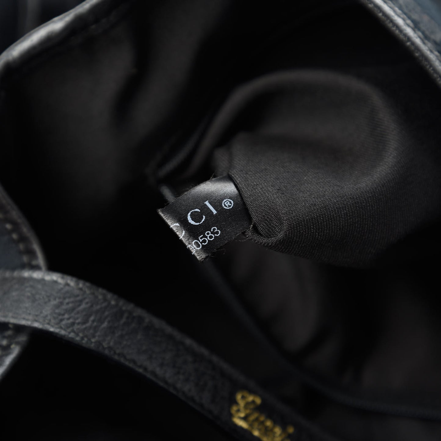 Monogram Medium Abbey Shoulder Bag Black