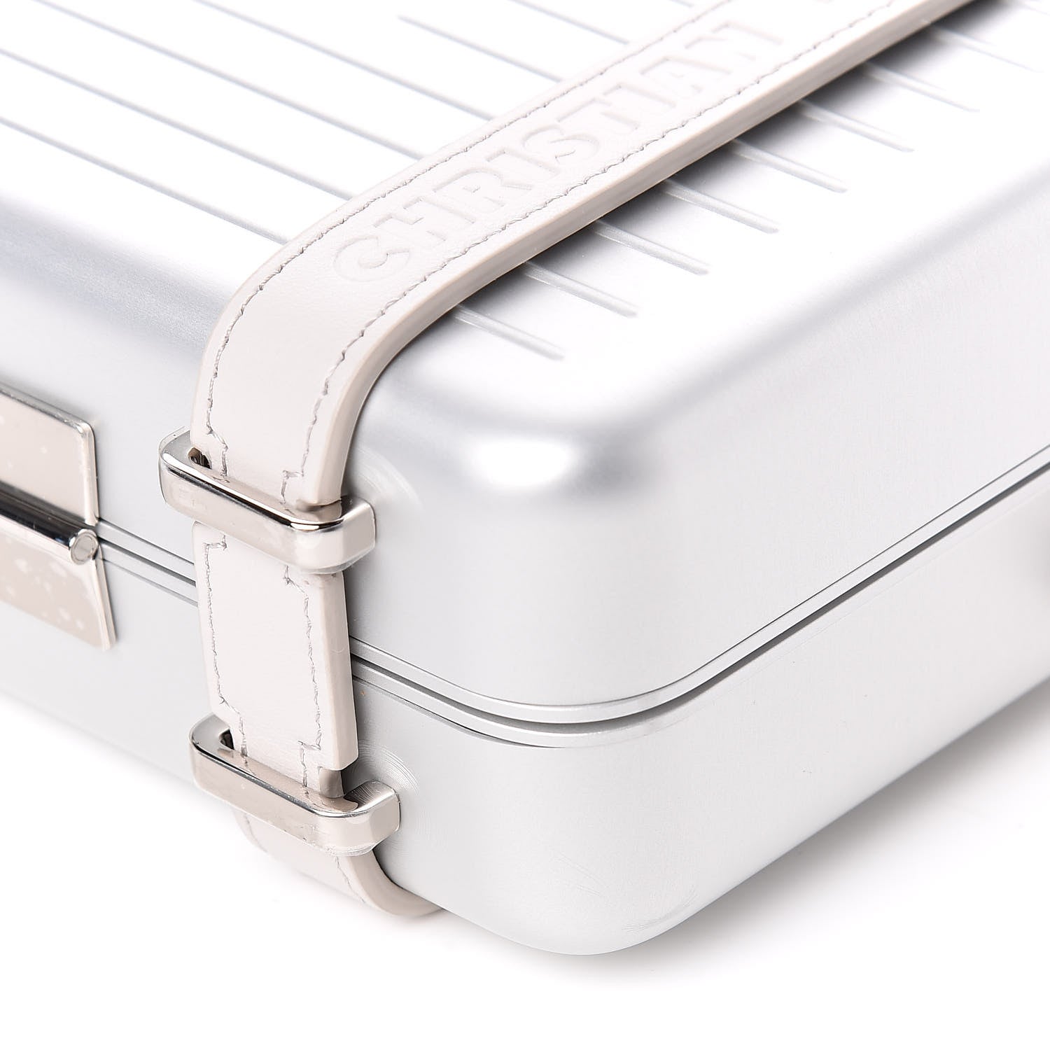Christian Dior X RIMOWA Aluminum Personal Clutch On Strap Silver 10 of 13