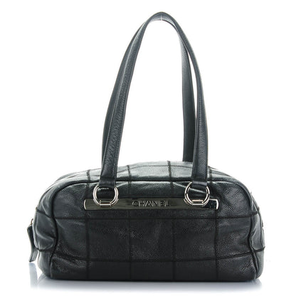 Chanel Caviar Square Stitched Shoulder Bag Black 1 of 7