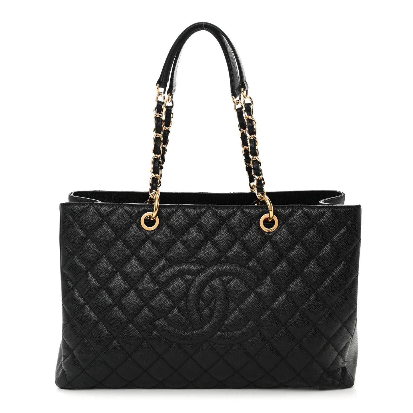 Caviar Quilted XL Grand Shopping Tote GST Black
