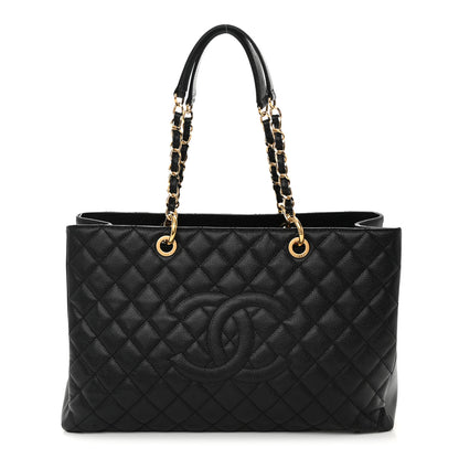 Chanel Caviar Quilted XL Grand Shopping Tote GST Black 1 of 14