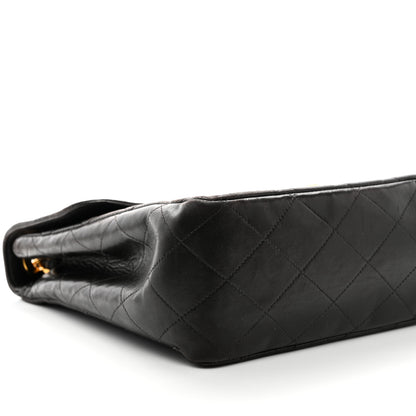 Chanel Lambskin Quilted XL Jumbo Single Flap Black 10 of 14