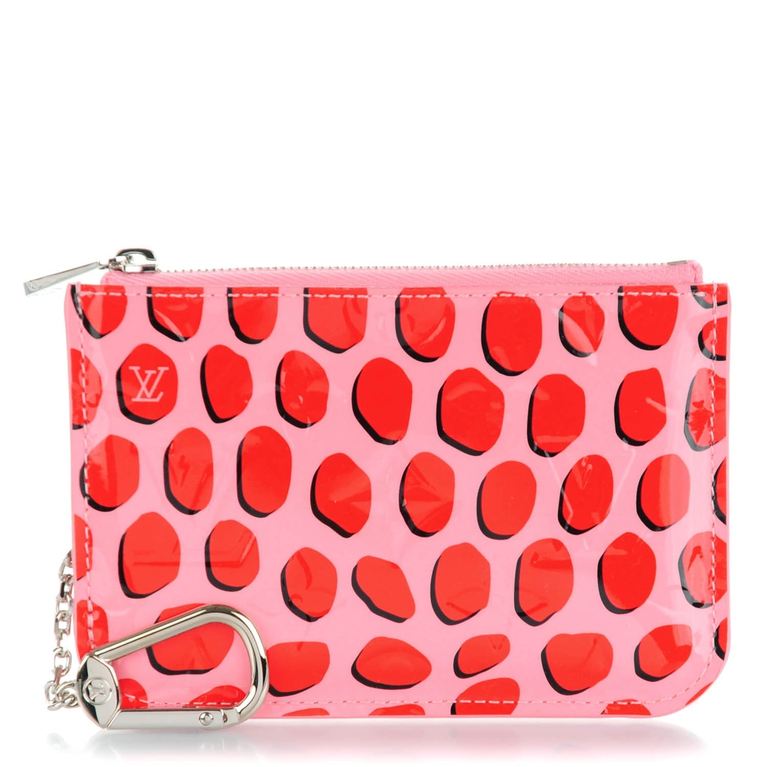 Louis Vuitton Vernis Jungle Dots Key Pouch Sugar Pink Poppy 1 of 7