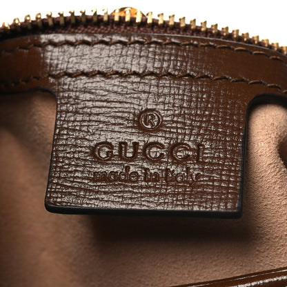 Gucci GG Supreme Monogram Azalea Calfskin Web Small Jackie 1961 Hobo Beige Ebony Brown Sugar 6 of 10