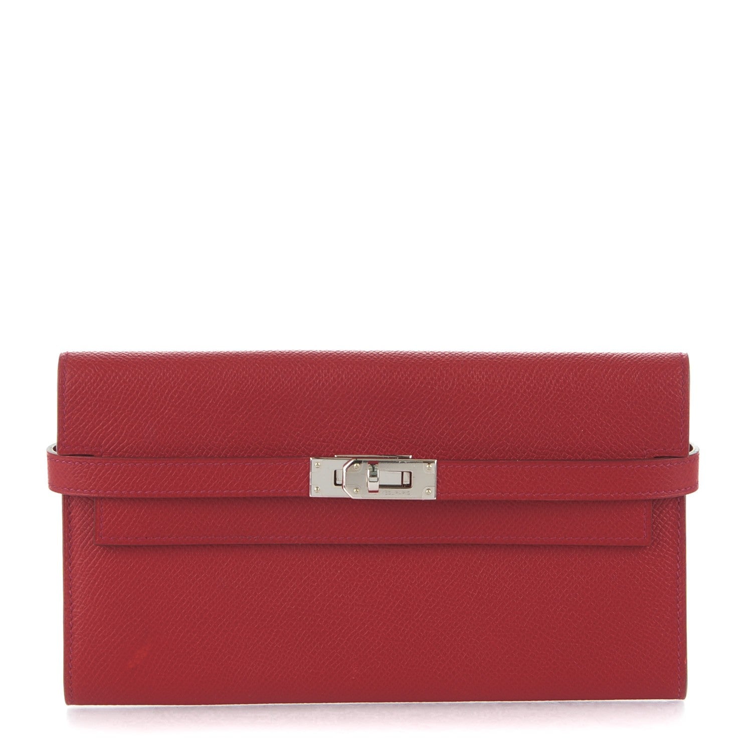 Hermes Epsom Kelly Longue Wallet Rouge Vif 1 of 10