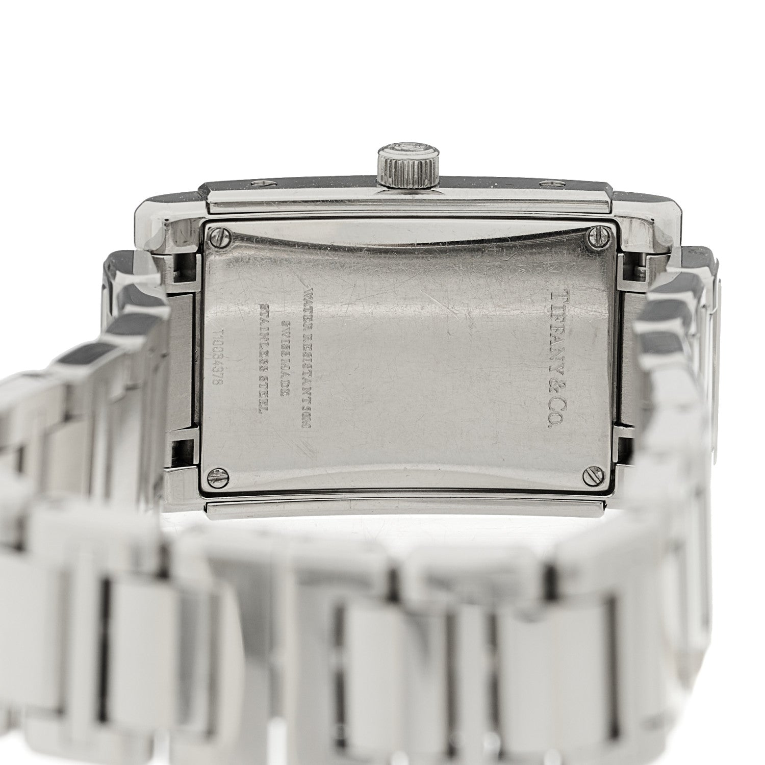 Tiffany Stainless Steel Diamond Bezel 22mm Grand Resonator Quartz Watch 4 of 4