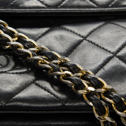 Chanel Lambskin Quilted CC Tassel Shoulder Flap Bag Black 8 of 8