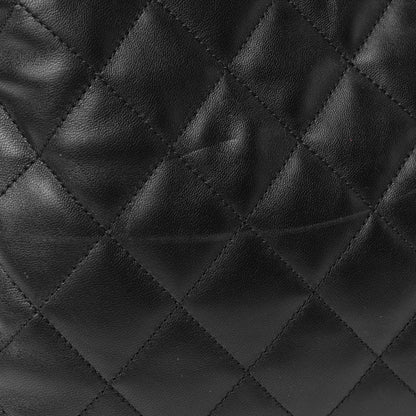 Chanel Lambskin Quilted Large 31 Shopping Bag Black 6 of 9