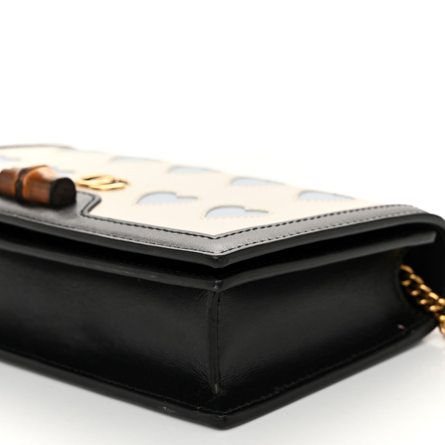 Calfskin Lovelight Mini Diana Chain Bag Mystic White Paradise Cloude