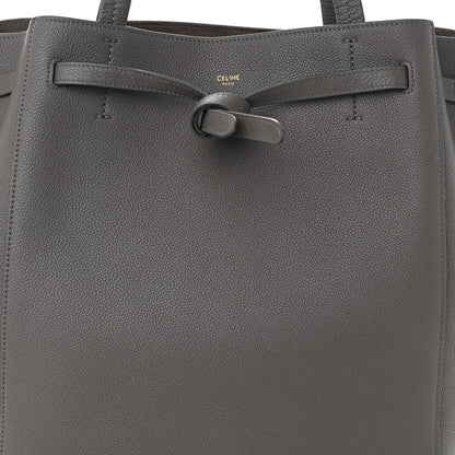 Celine Soft Grained Calfskin Small Belt Cabas Phantom Medium Grey 9 of 11