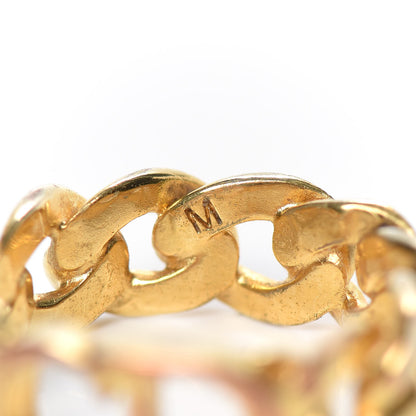 Christian Dior Metal Danseuse Etoile Chain Ring 6 Gold 4 of 4