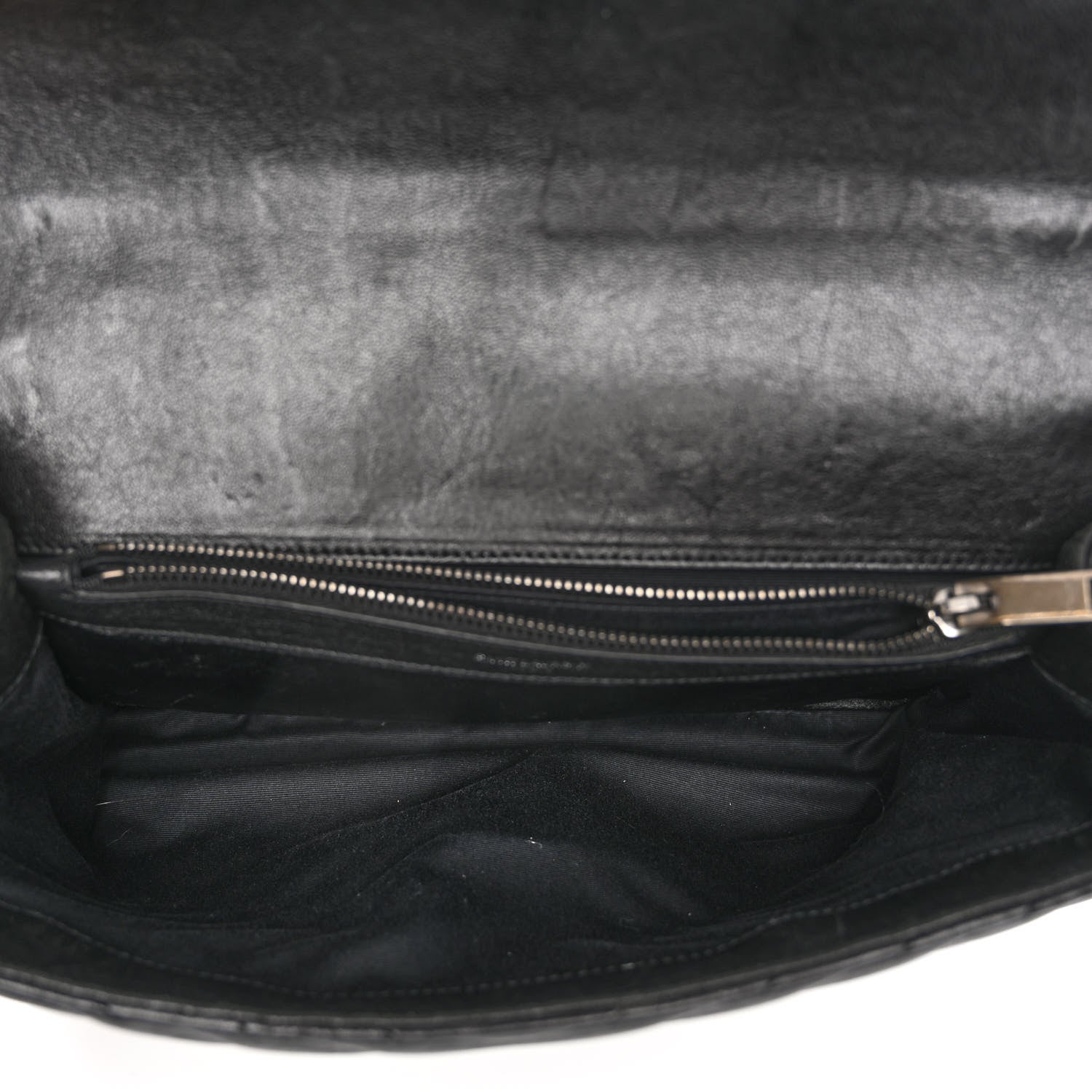 Saint Laurent Sheepskin Matelasse Chevron Monogram Large College Satchel Black 5 of 9