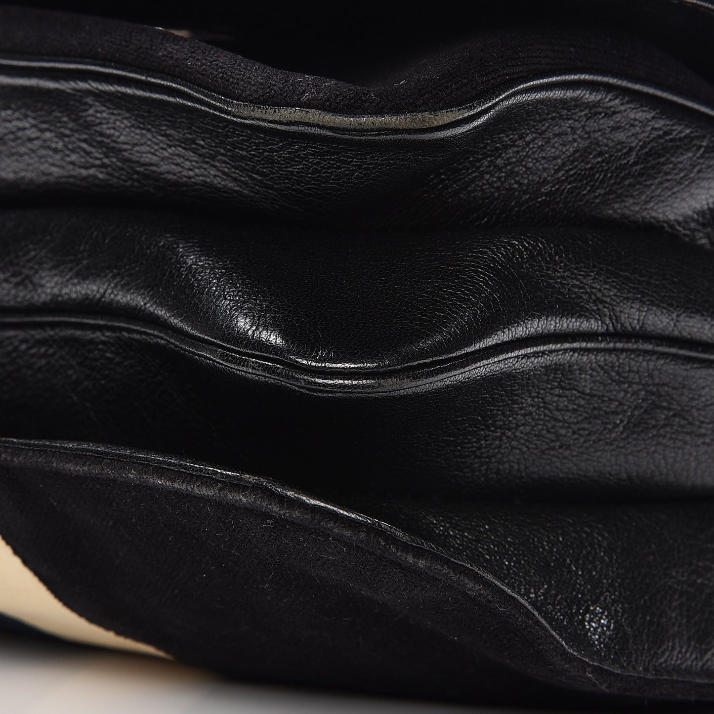 Velvet Web Blondie Medium Shoulder Flap Bag Black White