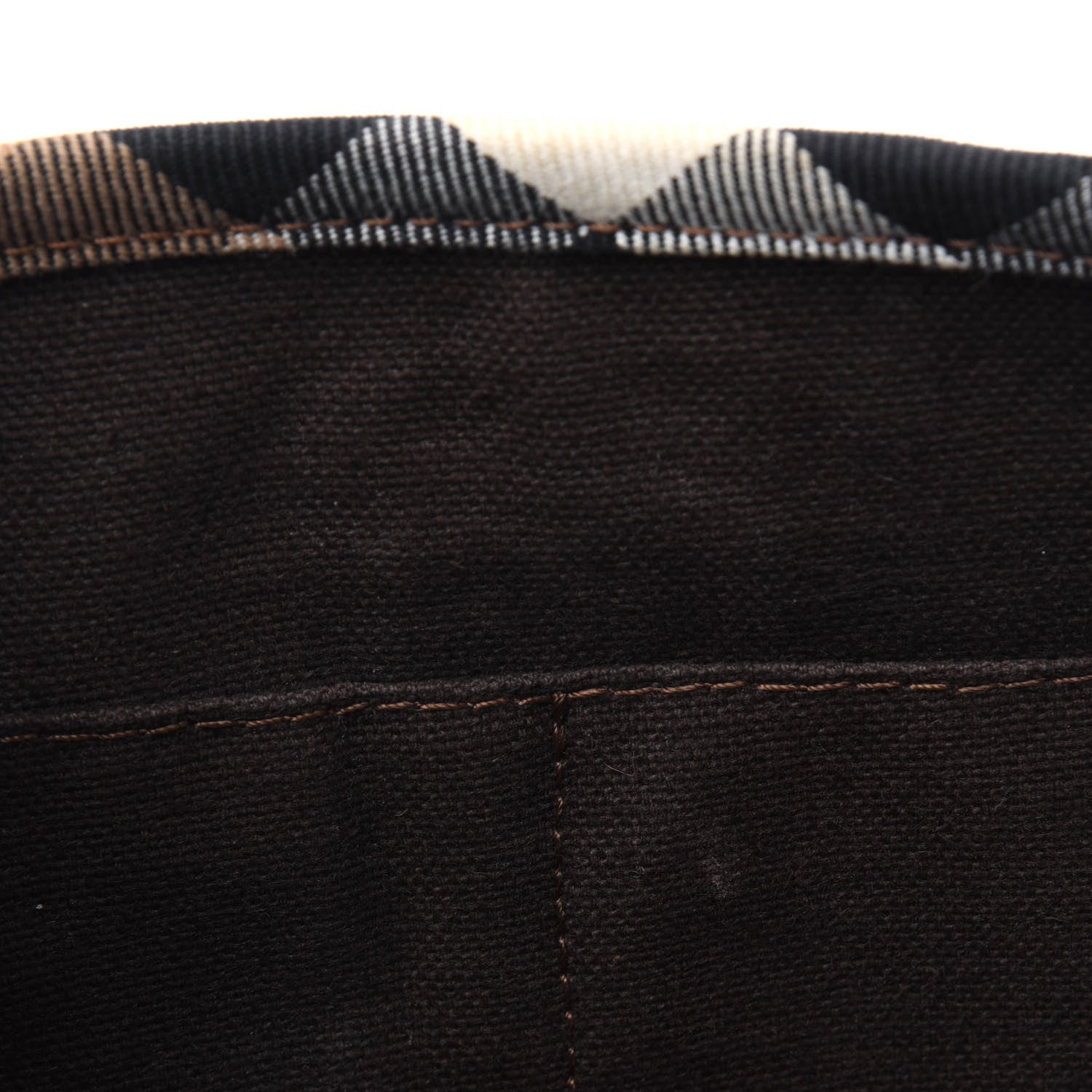 Burberry Calfskin House Check Trim Bates Shoulder Bag Cognac 13 of 33