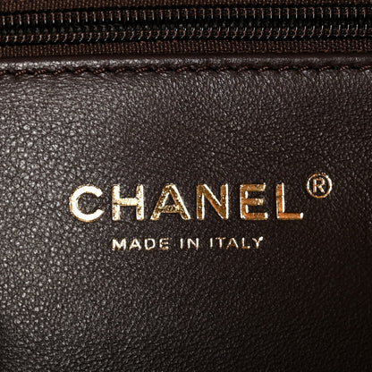 Chanel Goatskin Chevron Quilted Maxi East West Coco Handle Flap Dark Brown 7 of 11