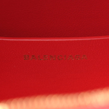 Balenciaga Calfskin Crocodile Embossed Vanity Round Bag XS Bright Red 5 of 5