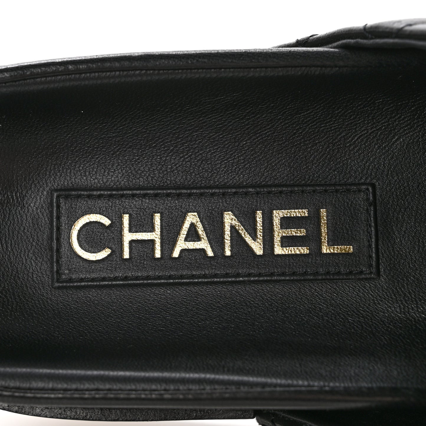 Lambskin Quilted CC Clogs 39 Black