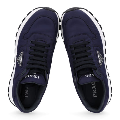 Prada Re-Nylon Spazzolato Metal Triangle Logo Mens Prax 01 Sneakers 9.5 Navy 2 of 10