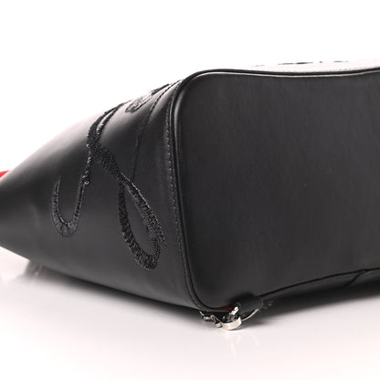 Christian Louboutin Calfskin Paris Marie Jane Logo Backpack Black 8 of 10