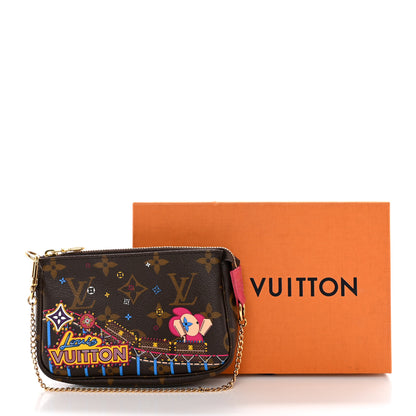 Louis Vuitton Monogram 2020 Christmas Animation Roller Coaster Mini Pochette Accessories Pivoine 7 of 7
