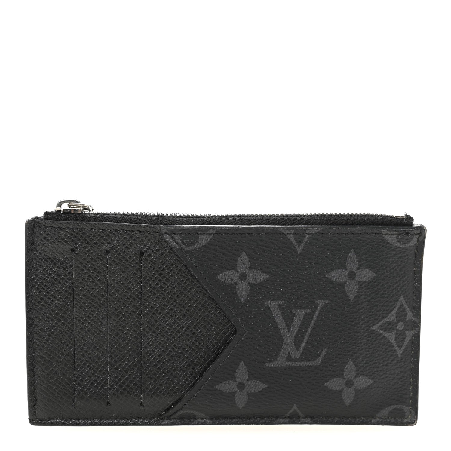 Louis Vuitton Taigarama Coin Card Holder Black 1 of 6