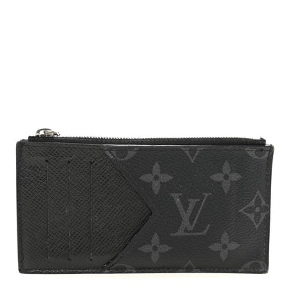 Louis Vuitton Taigarama Coin Card Holder Black 1 of 6