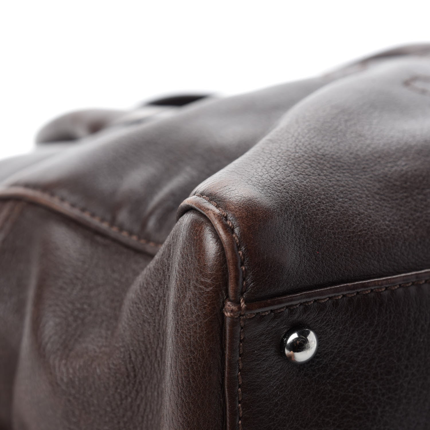 Chanel Calfskin CC Bowler Brown 8 of 12
