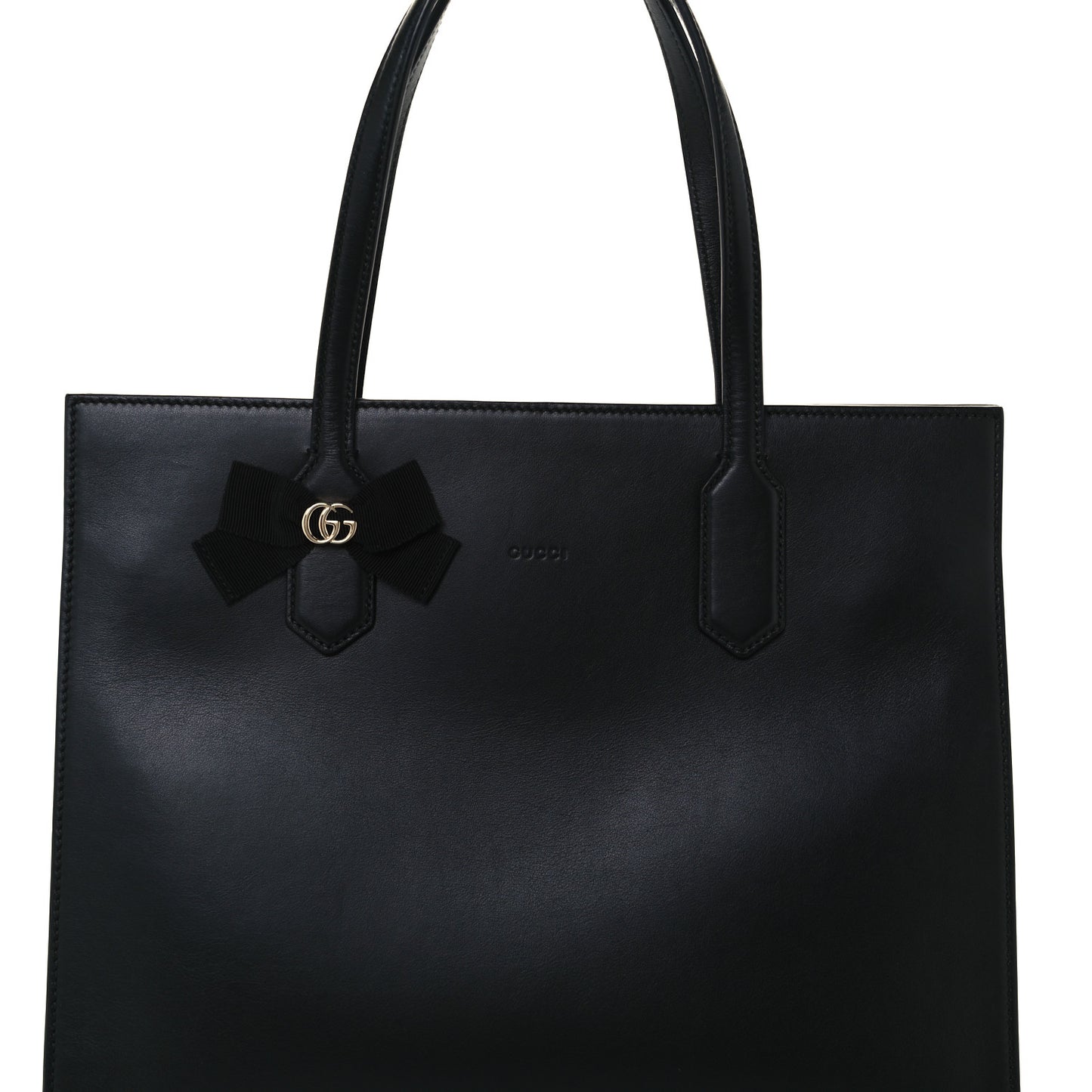 Calfskin Marmont Ribbon Tote Black
