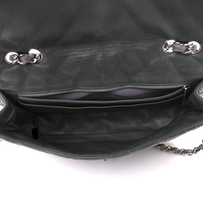 Chanel Lambskin Quilted Jumbo Single Flap Grey 5 of 12