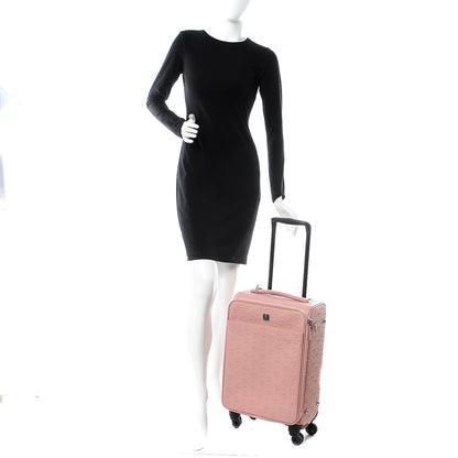 MCM Calfskin Ottomar Monogram Luggage Pink 2 of 7