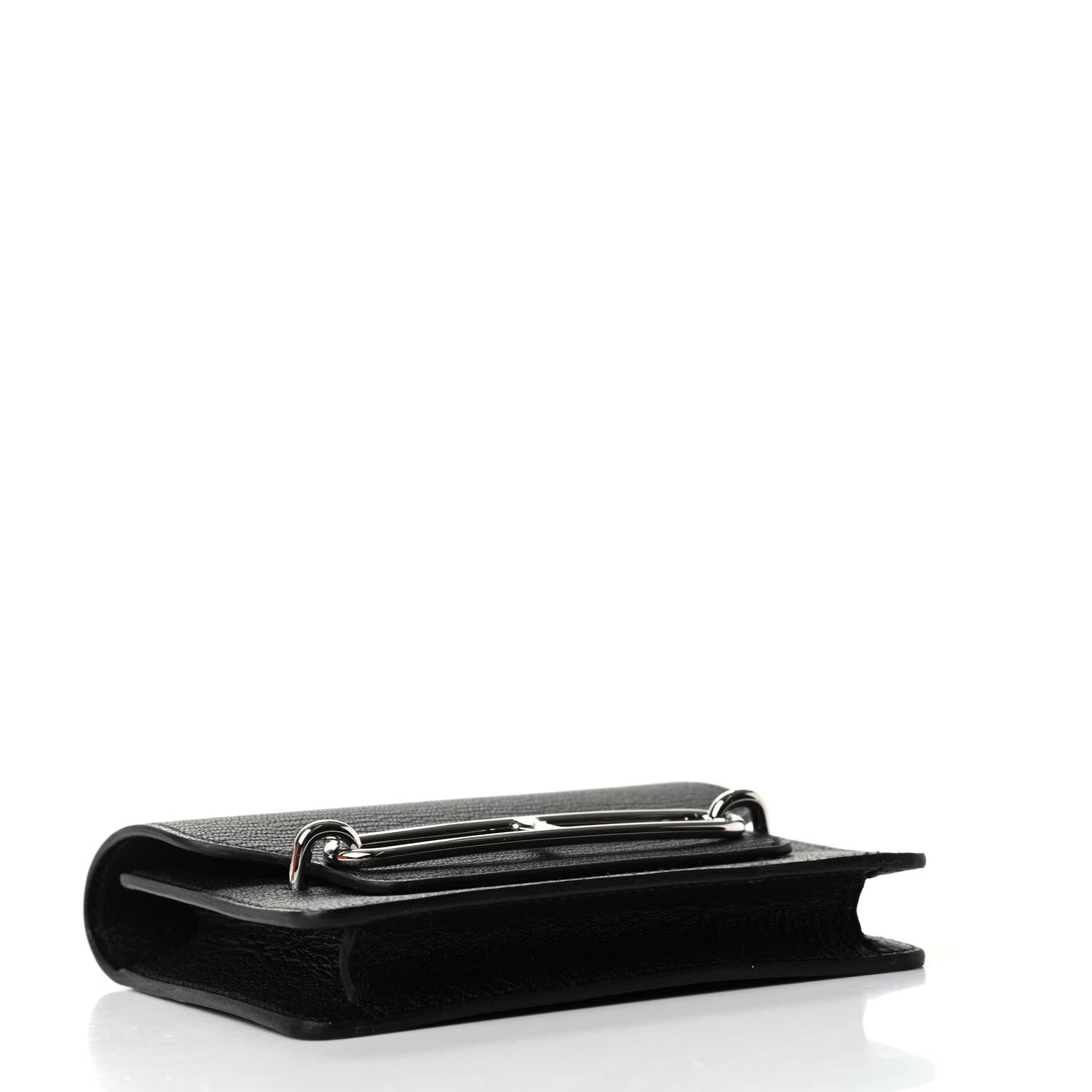Hermes Chevre Mysore Roulis Slim Wallet Black 5 of 8
