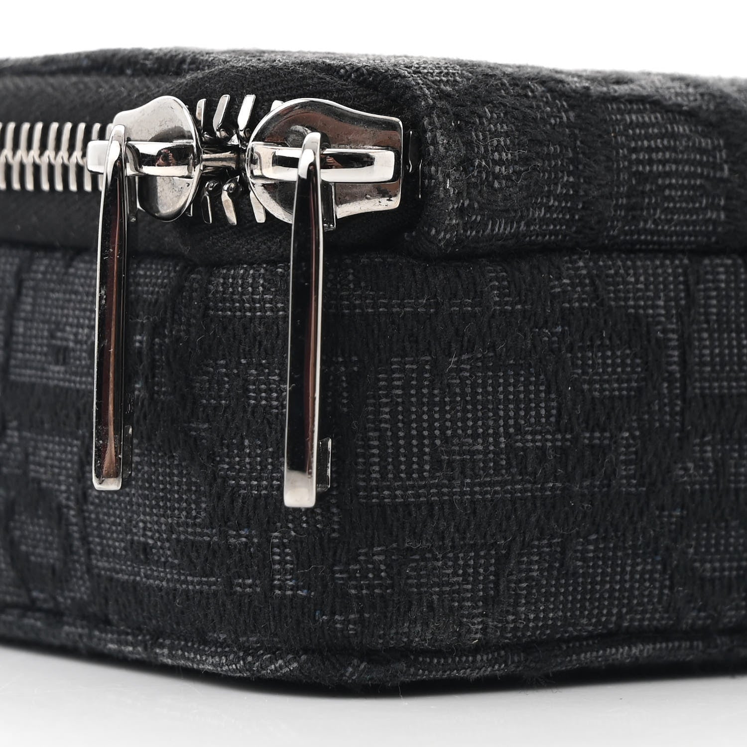 Christian Dior Oblique Zipped With Strap Pouch Blue Black 11 of 13
