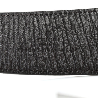 Gucci GG Supreme Monogram Plaque Belt 85 34 Dark Brown 5 of 5