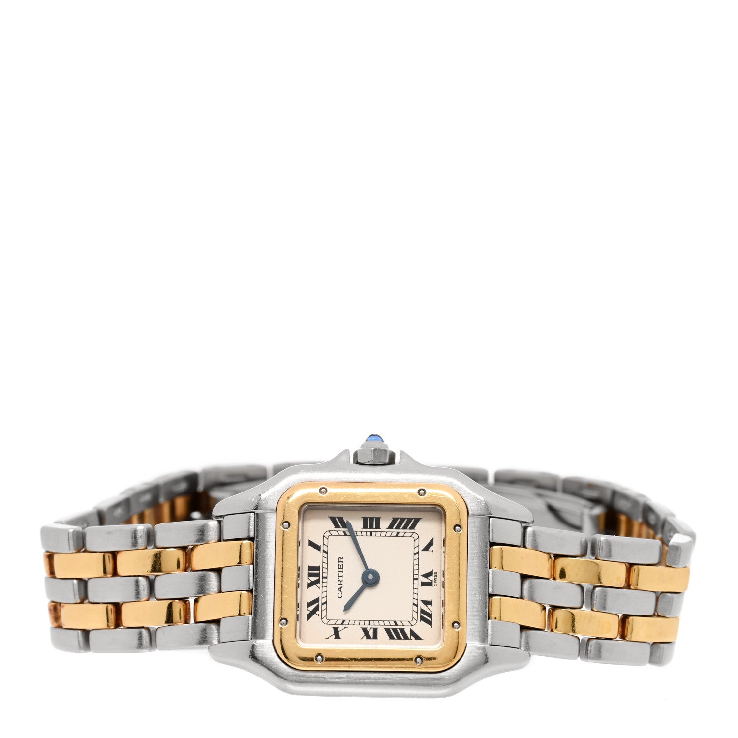 Cartier Stainless Steel 18K Yellow Gold 22mm Panthere Quartz Watch 2 of 4