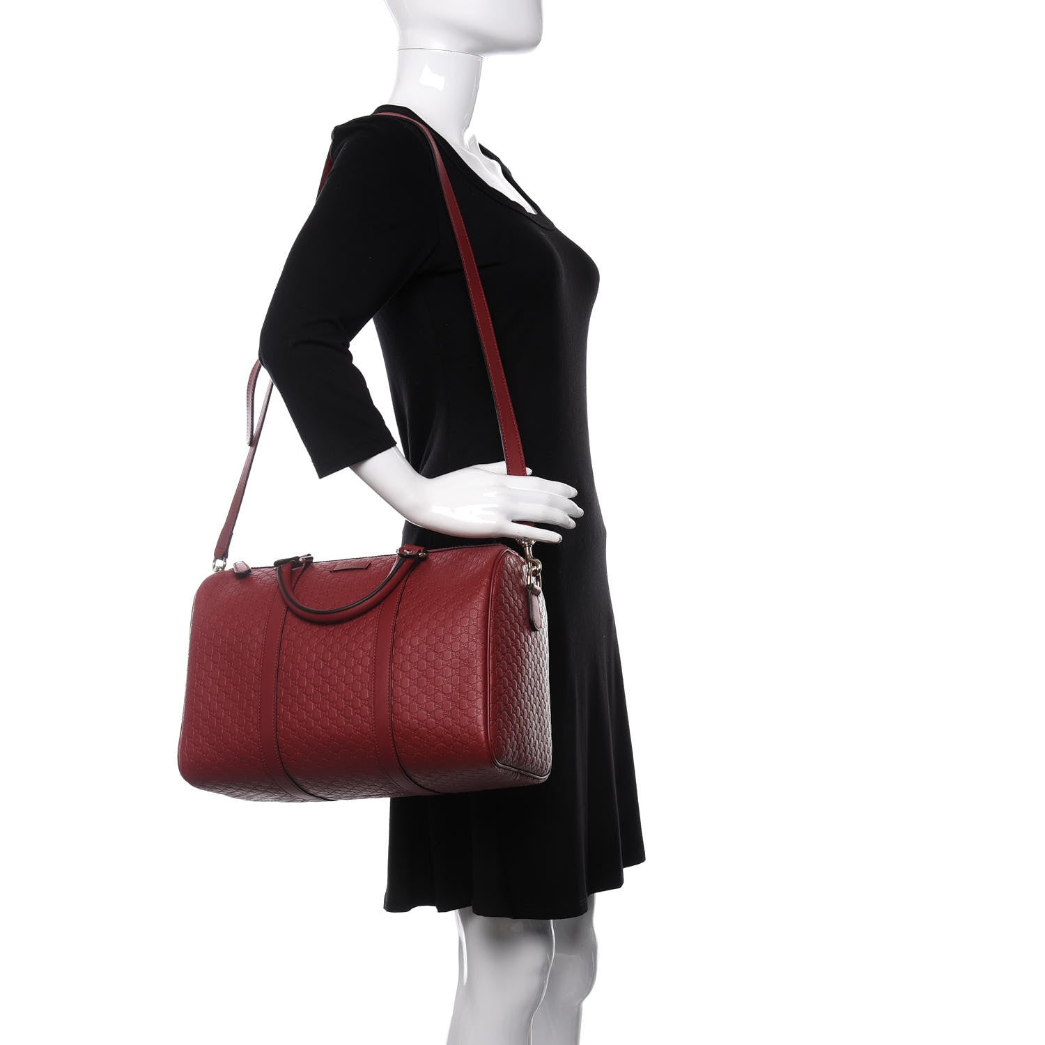 Gucci Microguccissima Medium Joy Boston Red 2 of 10