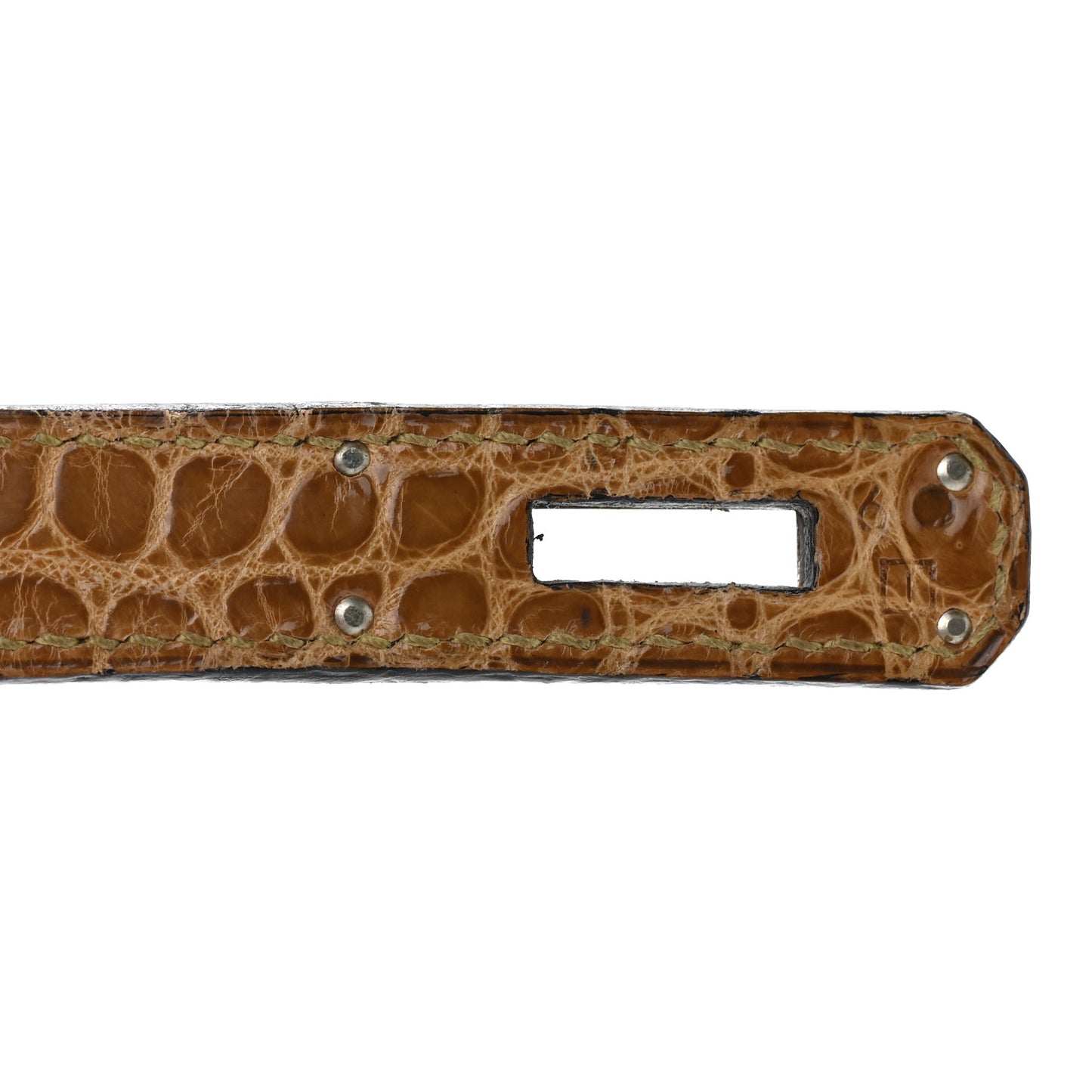 Shiny Porosus Crocodile Birkin 30 Ficelle Chartreuse