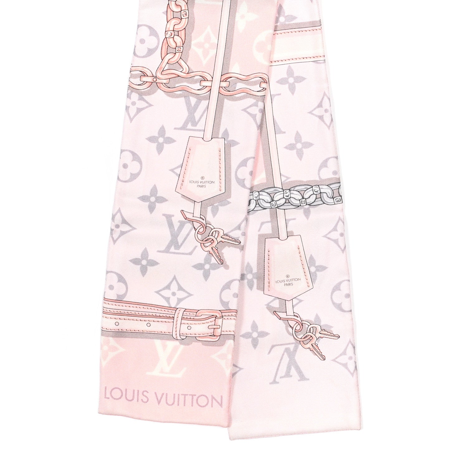 Louis Vuitton Silk Monogram Confidential Bandeau Light Pink 2 of 4
