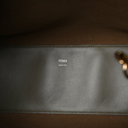 Fendi Vitello King Plexiglass Logo Embossed Medium Fendi Sunshine Shopper Tote Wood 6 of 13