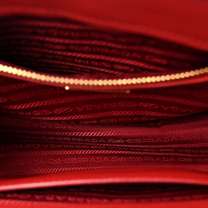Prada Saffiano Small Galleria Double Zip Tote Fuoco 5 of 10
