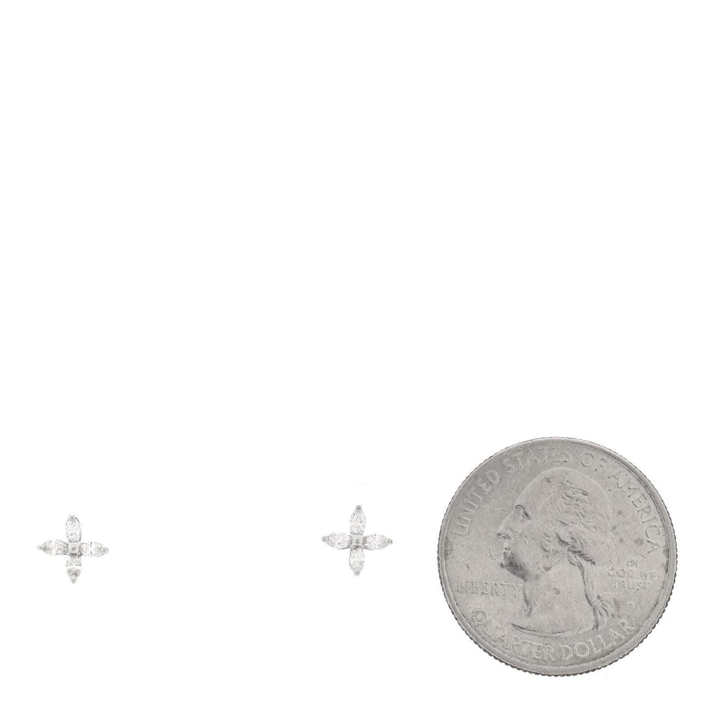 Platinum Diamond .19ct Mini Victoria Earrings