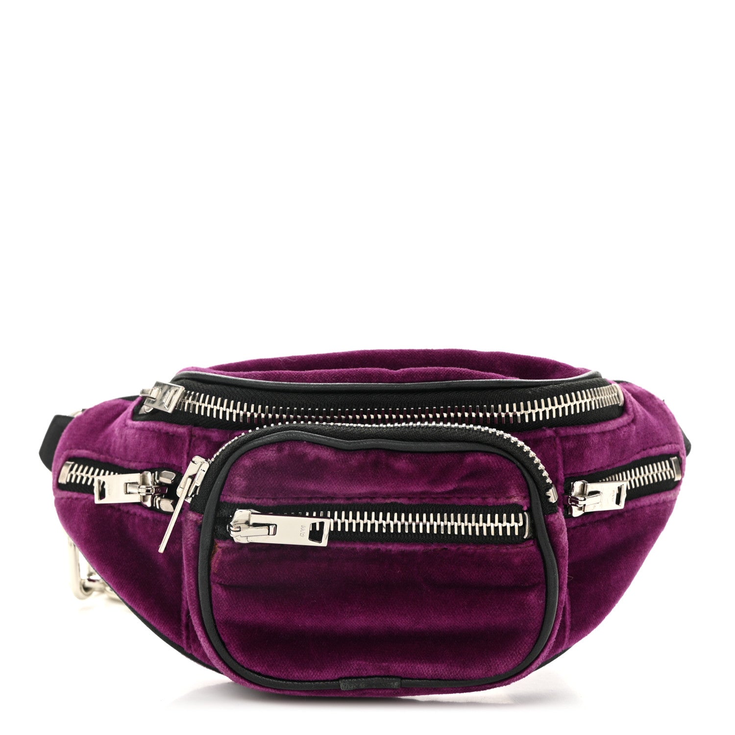 Alexander Wang Velvet Attica Mini Belt Bag Purple 1 of 9
