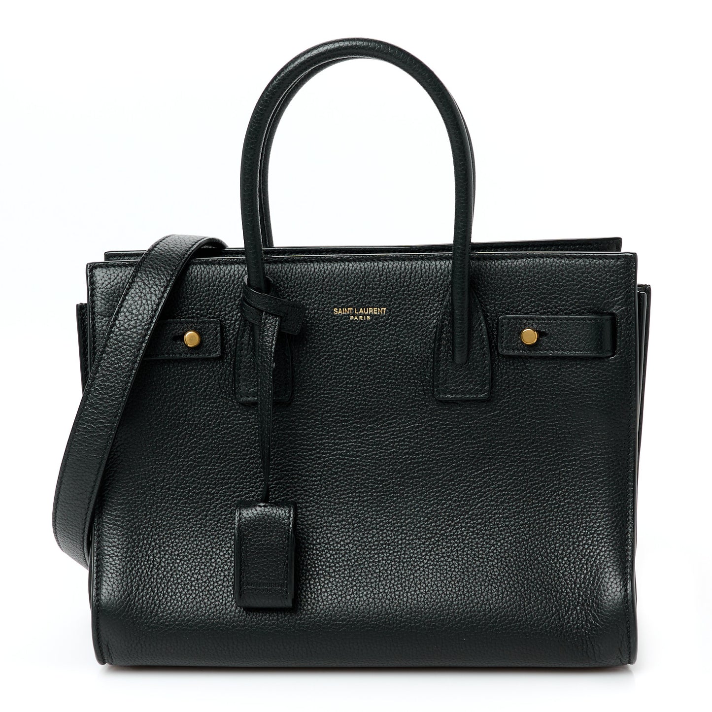 Grained Calfskin Baby Sac De Jour Souple Black