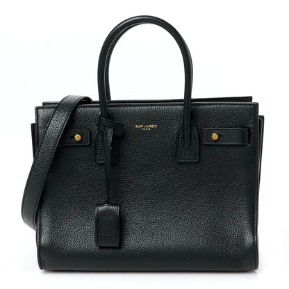 Saint Laurent Grained Calfskin Baby Sac De Jour Souple Black 1 of 11