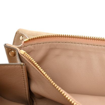 Chloe Calfskin Suede Gabrielle Clutch Cream Chestnut 14 of 17
