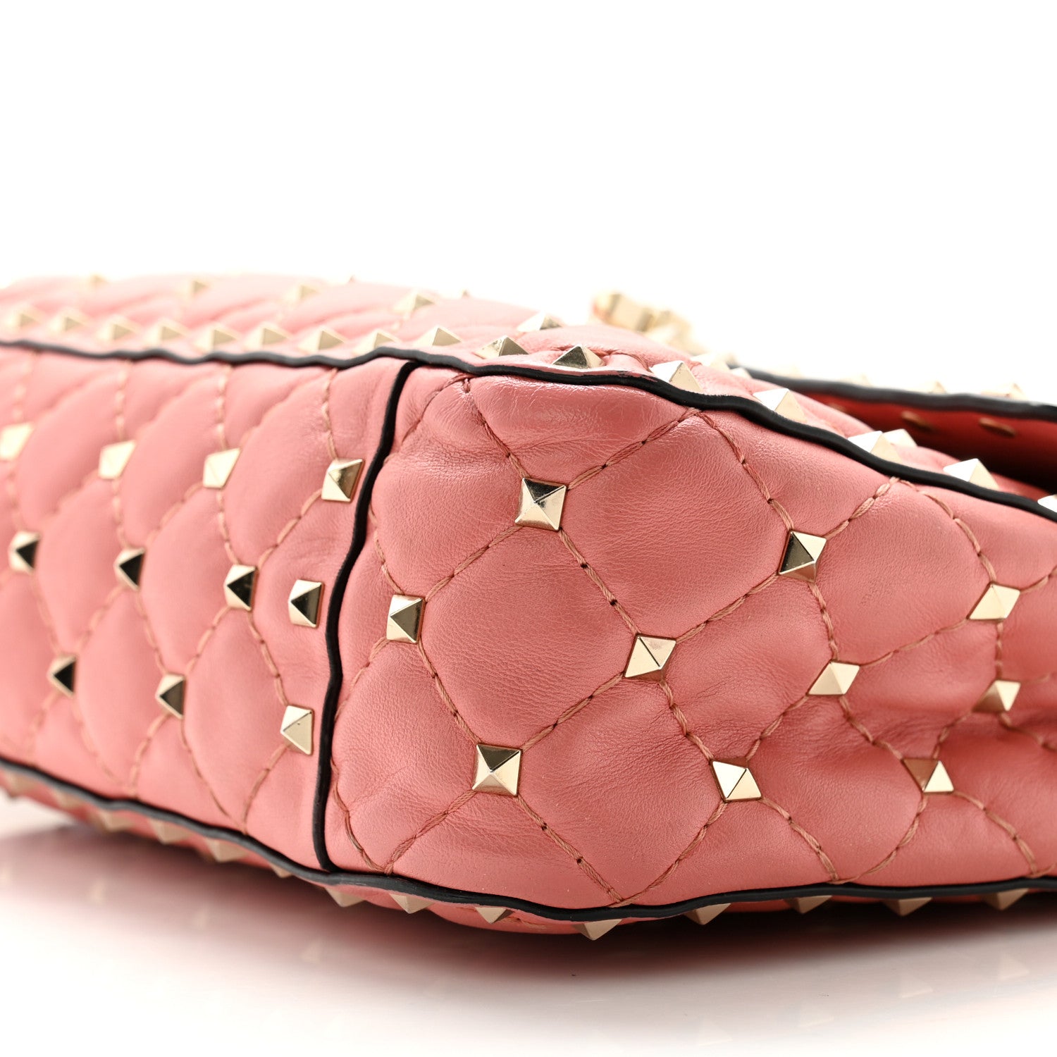 Valentino Garavani Nappa Medium Rockstud Spike Shoulder Bag Paradise Rose 10 of 10