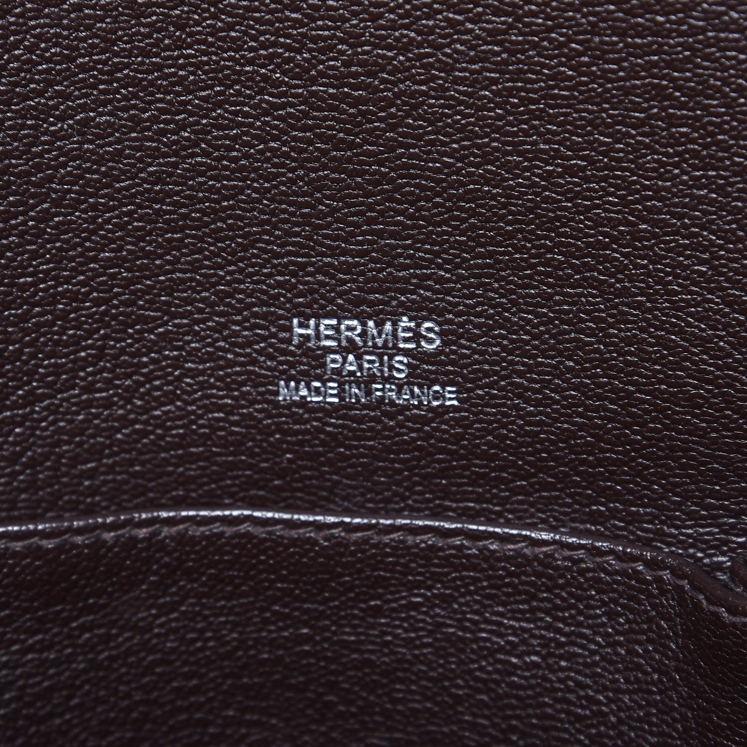 Hermes Taurillon Clemence Jypsiere 37 Chocolate 6 of 10